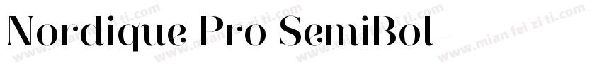 Nordique Pro SemiBol字体转换